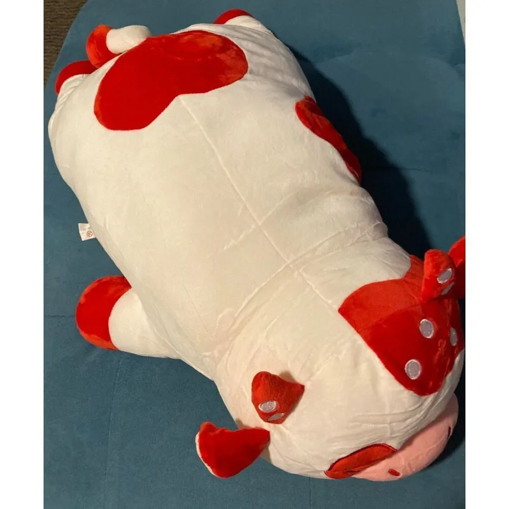 30'' Auspicious Beginning Giant Cute Sleeping Mushroom Cow Plush Stuffed Animal